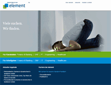 Tablet Screenshot of element.de