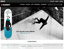 Tablet Screenshot of element.hu